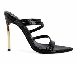 Hot Sale 🔔 Women's London Rag New Affair 👗 Dress 🩴 Sandals Black ⌛