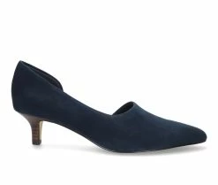 Top 10 ✔️ Women's Bella Vita Quilla Kitten Heel Pumps Navy Leather 👍