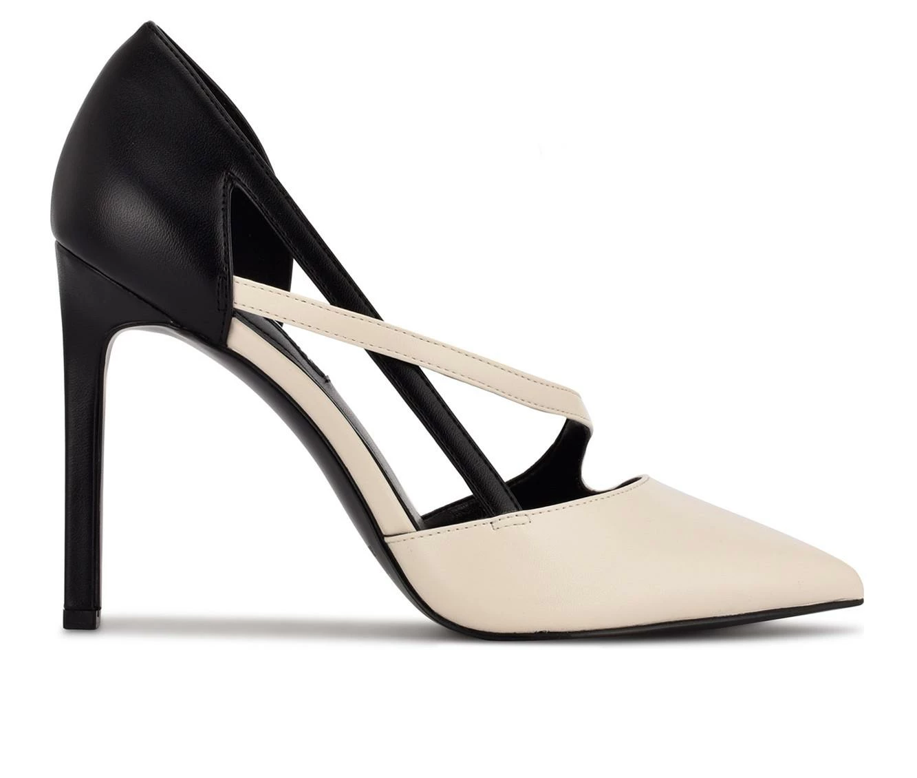 New 🎁 Women's Nine West Tens Pumps Cream/Black ✔️ 1 New 🎁 Women's Nine West Tens Pumps Cream/Black ✔️