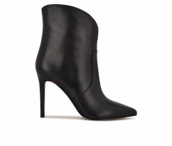 Brand new ✨ Women's Nine West Tolate Heeled Booties Black Leather 👍