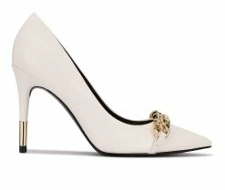 Wholesale 😀 Women's Nine West Balan Pumps White 🔥