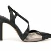 New 🌟 Women's New York And Company Lola Pumps Black/Silver 🥰