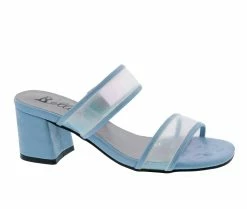 Coupon 😀 Women's Bellini Fizzle Mule 👠 Heels Blue/Lucite 🤩