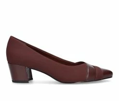 Best Sale ⭐ Women's Easy Street Elle Pumps Burgundy Suede 🤩
