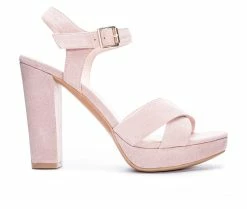 Flash Sale 🔔 Women's Chinese Laundry Z-Always Platform 👗 Dress 🩴 Sandals Dk Nude 🎁