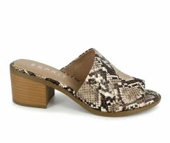 New 💯 Women's Esprit Laney 👗 Dress 🩴 Sandals Natural Snake ⭐