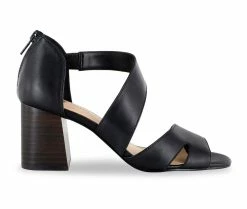 New 🤩 Women's Bella Vita Korrine 👗 Dress 🩴 Sandals Black Leather ❤️