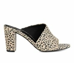 Hot Sale 🧨 Women's Journee Collection Allea Mule 👠 Heels Animal ❤️