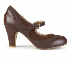 Deals 🔔 Women's Journee Collection Siri Pumps Brown 🛒