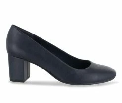 Deals 😉 Women's Easy Street Proper Pumps Navy 🥰