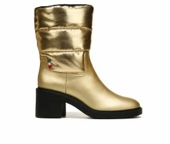 Brand new 🤩 Women's Franco Sarto Snow Heeled Booties Gold ✔️