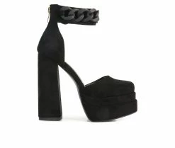 Best reviews of 😀 Women's London Rag Golden Hour Platform Pumps Black 🔥