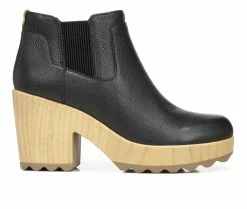 Best deal 👍 Women's Dr. Scholls Wild About Heeled Booties Black Leather 🛒
