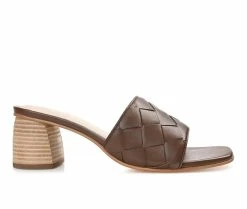 New 🧨 Women's Journee Signature Kellee 👗 Dress 🩴 Sandals Brown 🎁