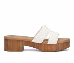 Cheapest 💯 Women's Olivia Miller Hanalei 👗 Dress 🩴 Sandals White ⌛