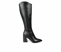 Cheap 🤩 Women's Journee Signature Laila-WC Heeled Knee High 🥾 Boots Black 👍