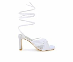 Deals 🌟 Women's London Rag Chasm 👗 Dress 🩴 Sandals White ❤️