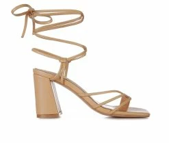 Cheap 👏 Women's London Rag Piri 👗 Dress 🩴 Sandals Nude 🎉