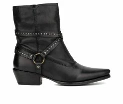 Cheapest ✔️ Women's Vintage Foundry Co Alissa Western Inspired Booties Black 🥰