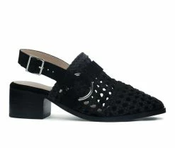 Cheapest 🔔 Women's Rag & Co Rosalie Block 👠 Heels Black ❤️