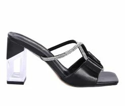 Discount 🎁 Women's London Rag Fineapple 👗 Dress 🩴 Sandals Black 🎁