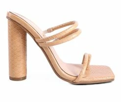 Wholesale 🌟 Women's London Rag Dandelion 👗 Dress 🩴 Sandals Latte 🧨