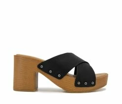 Best Sale ✔️ Women's Esprit Mia Heeled 👗 Dress 🩴 Sandals Black ⭐