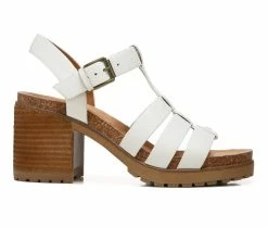 Deals 👍 Women's Zodiac Leena 👗 Dress 🩴 Sandals White 💯