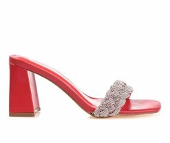 Wholesale ⌛ Women's Journee Collection Sashaa 👗 Dress 🩴 Sandals Red 🤩