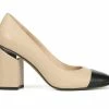 New ✨ Women's Franco Sarto Roller Pumps Beige/Black ✨