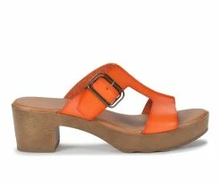 Best reviews of ✨ Women's Baretraps Gwenney Block Heel 👗 Dress 🩴 Sandals Orange 🧨