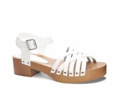Flash Sale 🧨 Women's Dirty Laundry Helsinki Block Heeled 🩴 Sandals White 🌞 Summer 🥰 -London Rag Sales Store 2 105