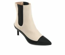 Best Pirce ❤️ Women's Journee Collection Eleece Stiletto Chelsea Booties Beige 👍 -London Rag Sales Store 2 1058