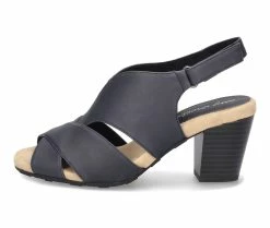Outlet ✨ Women's Easy Street Annetta Slingback 👗 Dress 🩴 Sandals Navy 🎉 -London Rag Sales Store 2 107