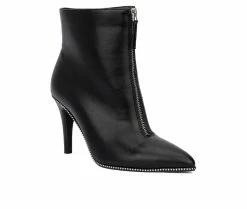 Outlet 🎉 Women's Fashion To Figure Rider Heeled Booties Black Wide 🎁 -London Rag Sales Store 2 1070