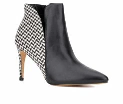 Best reviews of 👏 Women's New York And Company Emani Heeled Booties Black Pat 👏 -London Rag Sales Store 2 1072