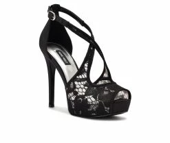 Buy 😉 Women's Nine West Hanya 👗 Dress 🩴 Sandals Black/Clear 👏 -London Rag Sales Store 2 1096