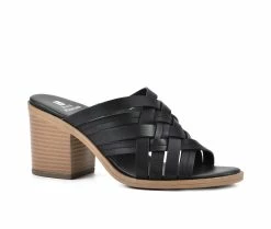 Budget 😉 Women's White Mountain Be Happy Heeled 👗 Dress 🩴 Sandals Black/Burnished 🧨 -London Rag Sales Store 2 112