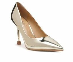 Hot Sale 🎉 Women's London Rag Poudre Pumps Gold 👏 -London Rag Sales Store 2 1121