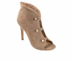 Best deal 😍 Women's Journee Collection Brecklin Stiletto Booties Beige 😉 -London Rag Sales Store 2 1132