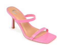 Coupon 😉 Women's Journee Collection Brie 👗 Dress 🩴 Sandals Pink 😍 -London Rag Sales Store 2 1146