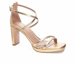 Coupon ✨ Women's Chinese Laundry Taryn 👗 Dress 🩴 Sandals Gold 🤩 -London Rag Sales Store 2 117