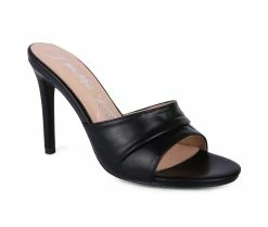 Best Sale ⌛ Women's London Rag 3rd Divorce 👗 Dress 🩴 Sandals Black 😉 -London Rag Sales Store 2 1173