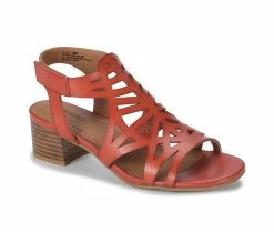 Best Pirce 🤩 Women's Baretraps Velvet Block Heel 👗 Dress 🩴 Sandals Paprika 🧨 -London Rag Sales Store 2 12