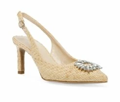 Buy 🥰 Women's Anne Klein Rachela Pumps Natual Raffia 🧨 -London Rag Sales Store 2 1214