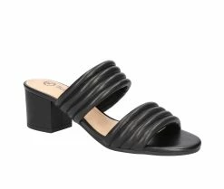 Discount 💯 Women's Bella Vita Georgette 👗 Dress 🩴 Sandals Black Leather ✔️ -London Rag Sales Store 2 122