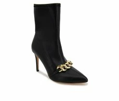 Best Pirce 👍 Women's XOXO Nigel Mid Calf Stiletto Booties Black 😀 -London Rag Sales Store 2 1275