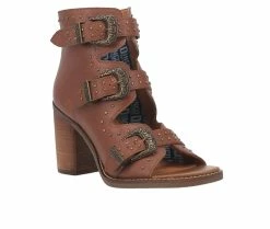 Cheapest 👍 Women's Dingo Boot Ziggy Western 🩴 Sandal Booties Tan 🔔 -London Rag Sales Store 2 130