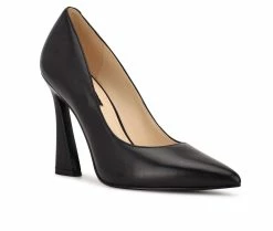 Outlet ✨ Women's Nine West Trendz Pumps Black Leather 🥰 -London Rag Sales Store 2 132