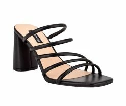 Top 10 😀 Women's Nine West Girlie 👗 Dress 🩴 Sandals Black 🔔 -London Rag Sales Store 2 156